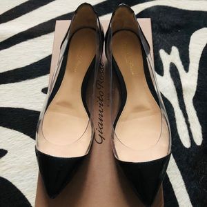 Gianvito Rossi plexi flats size38